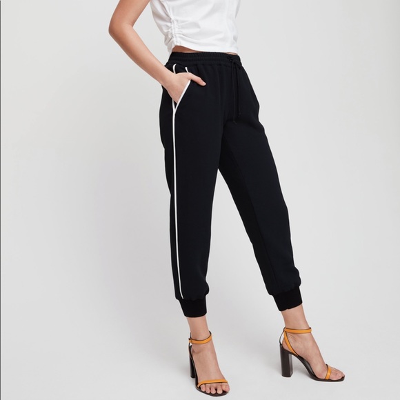 Aritzia Pants - Aritzia Wilfred Buffon pants in black with strips